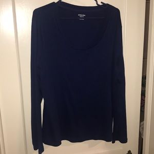 NWOT NAVY Blue long sleeved tee size XL